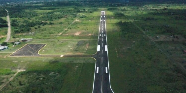 Governo do Amazonas avança com obra de revitalização do aeródromo de Lábrea